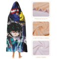 thumbnail image 4 of My Hero Academia Wearable Blanket Cloak Arctic Velvet Hooded Blanket Soft Fuzzy Hoodie Blanket Cape for Adults Kids 40"x50", 4 of 8