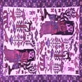 thumbnail image 1 of Ahgly Company Indoor Square Animal Purple Traditional Area Rugs, 5' Square, 1 of 4