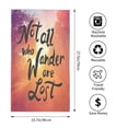 thumbnail image 4 of Disketp Not All Who Wander Are Lost Print Bathroom Towels,Cotton Towel,Soft Towels For Kitchen And Bath, 4 of 9
