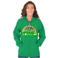 thumbnail image 4 of XOMG POP Saint Paddy Pot of Gold Zip Hoodie Sweatshirt Women Brisco Brands 2X, 4 of 5