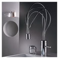 thumbnail image 4 of Bathroom Faucet Led Faucet Chrome Basin Faucet Cold Hot Brass Waterfall Faucet Mixer Sink Tap Single Handle Bathroom Tap ,360° Swivel Spout, 4 of 7
