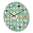 thumbnail image 3 of Designart 'Abstract Retro Pattern Design XVI' Mid-Century Modern Wood Wall Clock, 3 of 5