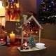 thumbnail image 3 of Cateissary Adorno de casa de Navidad de madera de primera calidad para celebraciones navideñas, diseños pequeños, fáciles de usar y únicos Kits de decoración para fiestas, 3 of 6