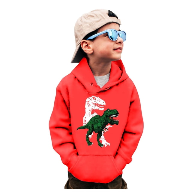WEAIXIMIUNG Vêtements pour Garçon 2 Ans Chandails en Molleton Col Rond Camion Chemise Dinosaure Manches Longues Chandail Tops Tees