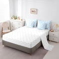 thumbnail image 5 of Feelyou Princess Bow Twin Bedding Sets 7pcs, Romantic Blue Rose Bedding Comforter Set, 5 of 8