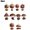 10 Pcs, variant on 2D Acrylic Ornament Santa Hot Air Balloon,Christmas Hot Air Balloon Decorations,Easy Hanging Lightweight Design Sunlight Catching Art, for Christmas Tree Ornaments