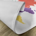 thumbnail image 5 of Ambesonne Map Place Mats Set of 4, World Global Continents, Standard Size, Multicolor, 5 of 6