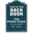 thumbnail image 2 of SignMission P-812 Back Door 12 x 8 Po Porte Arrière Signe de Nouveauté, 2 of 10