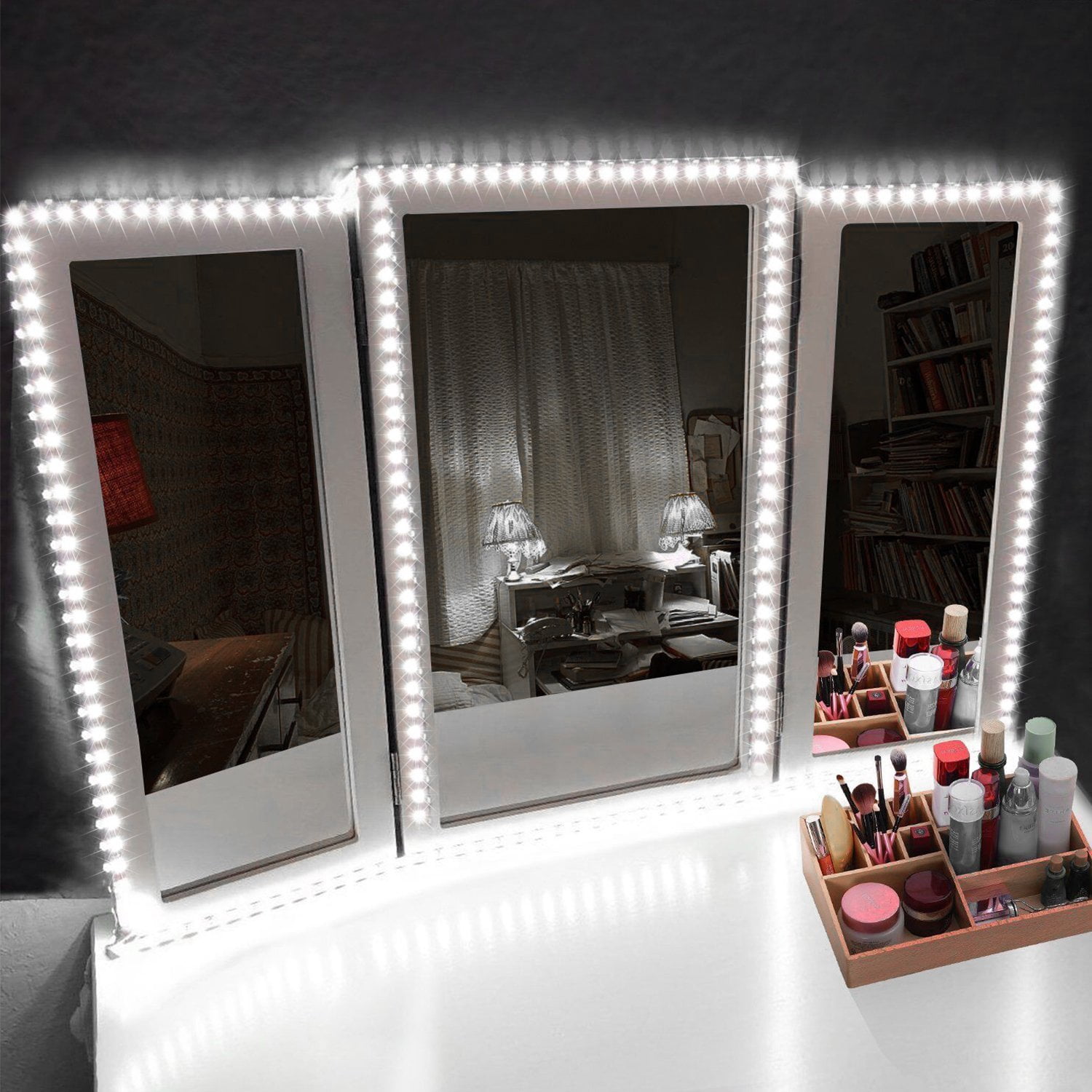 Led Vanity Mirror Lights Kit 13ft, How To Make Makeup Vanity With Lights