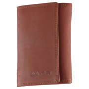 300799-CG Womens Trifold Leather Wallet in Tan Color | Style n Craft
