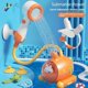 thumbnail image 2 of Baby bath water toy - Bath Toy Submarine Operated Water Pump with Hand Shower Head Cartoon Carrot Bathtub Toy for Bathroom Accessories, 2 of 5