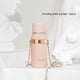thumbnail image 3 of Bewildely Vacío de paja 3 en 1 Boca ancha ml Elegante Color sólido Chicas Damas Viajar Compras Aspira Botella de agua Teteras Rosa, 3 of 6