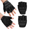 thumbnail image 1 of Guantes de Medio Dedo ANGGREK Transpirables Antideslizantes Negro, 1 of 8
