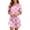 A-Pink42, variant on Women's Short-Sleeve Nightgown Leopard-Print Bedroom Night Dresses