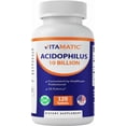 thumbnail image 2 of (2 pack) Vitamatic Acidophilus Probiotic - 10 Billion CFU - 5X Potency - Daily Probiotic Supplement, Supports Digestive Health - 120 Tablets, 2 of 11