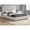 Gray, variant on Contemporary King Bed, Headboard And Solid In Gray Shade Style