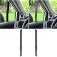 thumbnail image 1 of wonima02 Auto Inner Door Side A-Pillar Trim Strips Panel Sticker Cover Compatible with Honda Civic 9 Coupe/Sedan 2013 2014 2015 Interior Trim Decal Accessories Real Carbon Fiber Black, 1 of 1