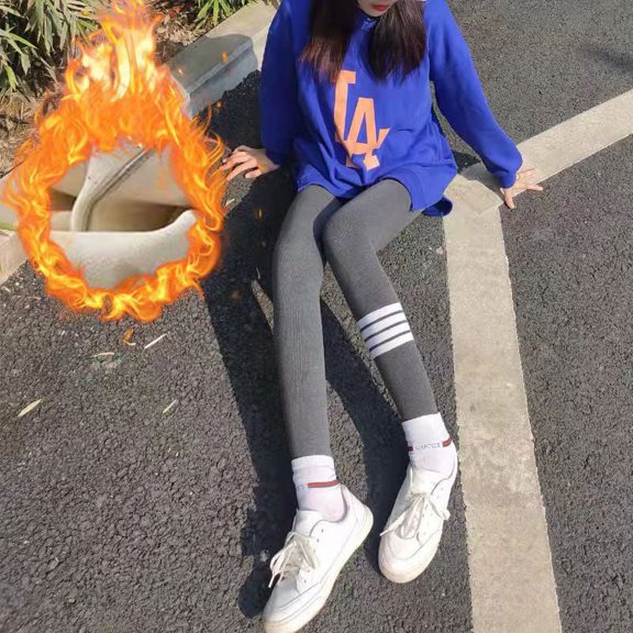 Four White Leggings Fall/winter New Women Wear High Waist Slim Tight Sanding Pants Women Plus Velvet Padded Cotton Pants