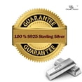 thumbnail image 5 of 14k Gold Plated 925 Sterling Silver 4 Prong Square Shape Cubic Zirconia Stud Earrings, 5 of 6