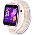thumbnail image 1 of PTHTECHUS Reloj inteligente para niños - Reloj inteligente para niños y niñas con juego Música Reproductor de MP3 HD Selfie Cámara Calculadora Temporizador de alarma, 1 of 5