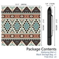 thumbnail image 2 of Boho Pattern Large Rubber Game Table Topper 31.5 Inch Square Mahjong Mat with Non-Skid Bottom for Stability and Noise Reduction for Tiles and Cards, 2 of 7