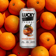 thumbnail image 4 of Lucky Energy Sugar Free Energy Drinks, Orange Drizzle, 16oz Cans (12-Pack) Healthy, Zero Sugar Energy Drink with Maca, Ginseng, Beta-Alanine, Taurine & 200mg Caffeine, 4 of 6