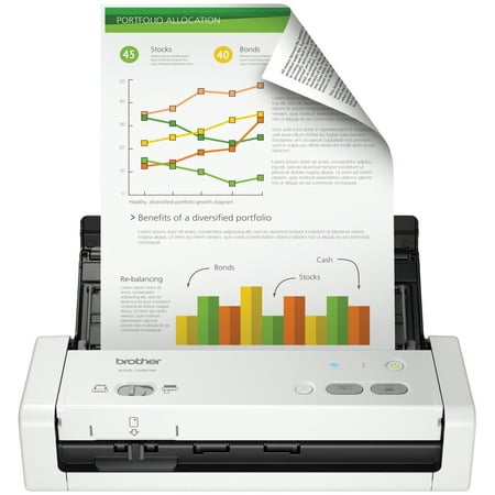 Brother ADS-1250W Wireless Compact Desktop (Best Wireless Scanner For Mac)
