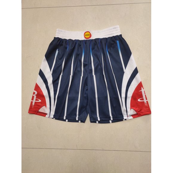 Pantalon de Basketball Sun Lakers 76ers Heat Raptors Magic Poche Short Brodé Dense Rétro Pantalon de Basketball