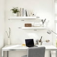 thumbnail image 2 of Mifurn 23.6'' Floating Shelves for Wall, Set of 2, White, 2 of 7