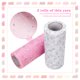 thumbnail image 1 of Rollos De Tul Rollos de tul con purpurina - 2 rollos de tul con lentejuelas brillantes blanco + rosa Ndcxsfigh Libre de BPA, 1 of 8