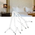 thumbnail image 4 of Bed Sheet Straps,Bed Sheet Holder Corner Straps, Adjustable Bed Sheet Holder Straps, Fitted Sheet Clips Elastic Band, Sheet Fasteners Suspenders Black for Home (WHITE), Bed Sheet Straps,Bed Sheet, 4 of 5