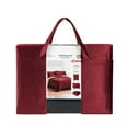 Mainstays Red Velvet Damask 10 Piece Bed in a Bag Comforter Set with