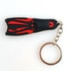 thumbnail image 4 of Soporte Novedad Llavero de Aletas de Buceo Macarena Rojo, 4 of 7