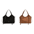 thumbnail image 1 of Bolso Hombro Ante para Mujer Con Correa Ajustable Mano Sólido El (), 1 of 8