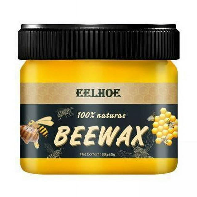 Condimento de cera de abejas,Condimento para madera Cera de abejas Muebles Madera pulida,Madera tradicional Cera de abejas multiusos,Limpieza de pulido de madera Mantenimiento de 5 piezas