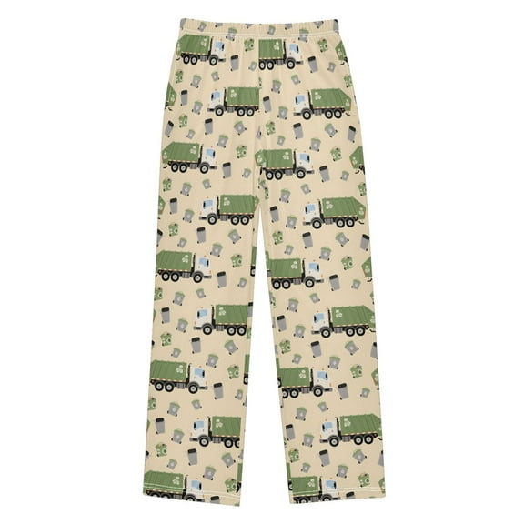 joogoo Garbage Trucks Pajama Pants Pj Bottoms Sleepwear Lounge L