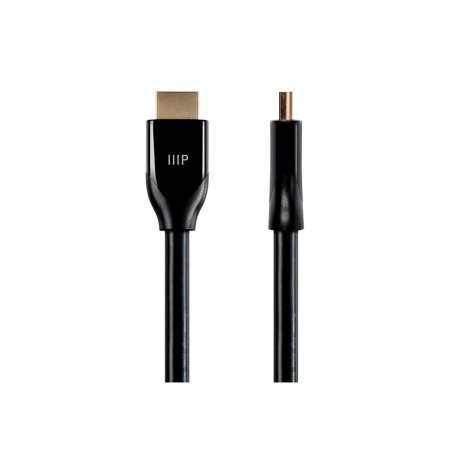UPC: 0889028035276 | Monoprice HDMI Cable – 3 Feet – Black | Certified Premium  High Speed  4K@60Hz  HDR  18Gbps  28AWG  YUV 4:4:4  Compatible with UHD TV and More