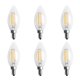 thumbnail image 1 of 6X Dimmable E12 4W COB Edison Candle Flame Filament LED Bombilla Lámpara 10X3.5cm, 1 of 5