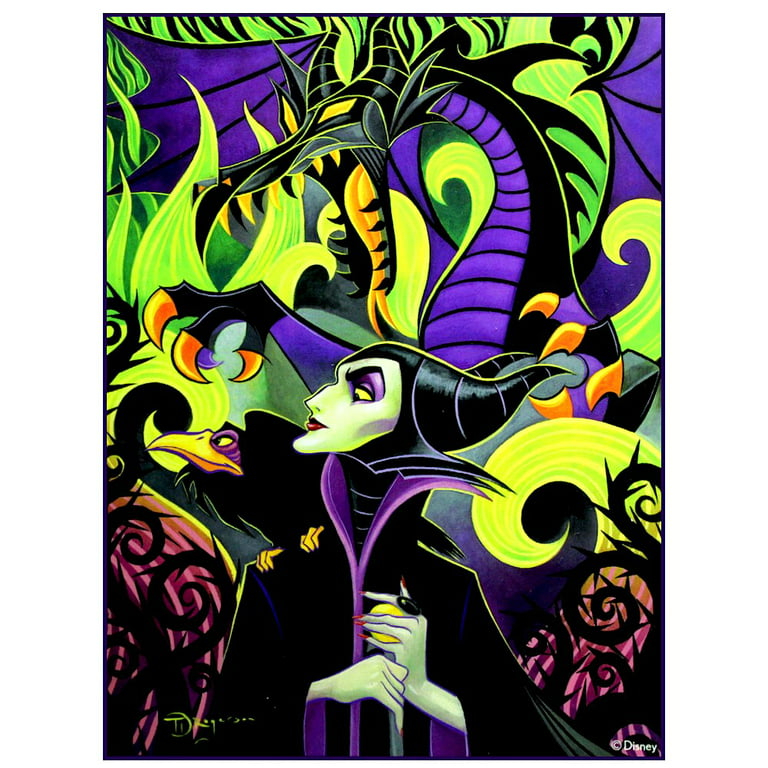 1000 piece puzzle : Thomas Kinkade : Maleficent, Disney