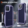 thumbnail image 5 of Designed for iPhone 14 Plus Case 2 in 1 Gift Militay Grade Drop Protective Rugged Heavy Duty Cover Shockproof Case for iPhone 14 Plus Phone Case for Women Men boy Girl (Purple+Blue), 5 of 17