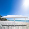 thumbnail image 5 of UHOMEPRO Beach Canopy, 10' x 20' Durable Screen Gazebo Tent, Outdoor Backyard Party Tent with 4 Sidewalls, Waterproof Wedding Tent for Camping, Picnic, Wedding, BBQ, Outdoor Shows, White, Q3041, 5 of 12
