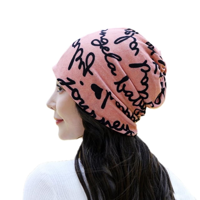 SharkTRUE Bonnet de Mode pour Femmes Motif Alphabet Bonnet en Solde pour Dames