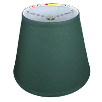 Fenchel Shades | 6" Top Diameter x 10" Bottom Diameter x 8 Slant, (Washer/Spider Attachment) Empire Lamp Shade - (Linen Hunter Green)