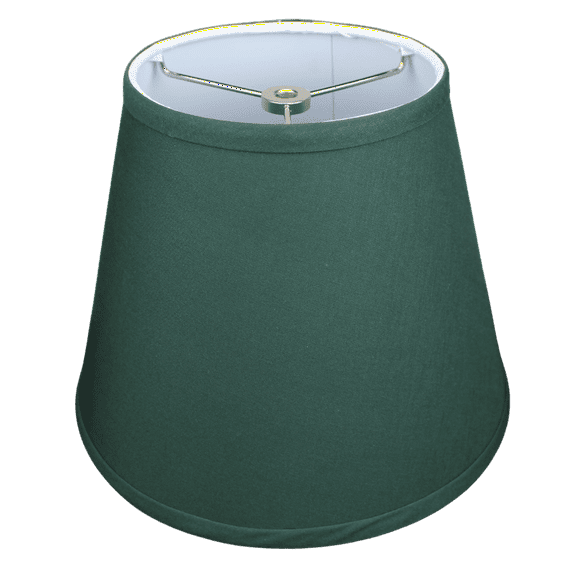 Fenchel Shades | 6" Top Diameter x 10" Bottom Diameter x 8 Slant, (Washer/Spider Attachment) Empire Lamp Shade - (Linen Hunter Green)
