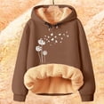 thumbnail image 1 of IMENGL Hiver Printemps Chaud Polaire à Capuche, Marron 2TG, Taille M-5TG, 1 of 4