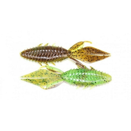 Xzone Adrenaline Bug 4 inch Soft Plastic Creature Bait 8 pack Summer Craw