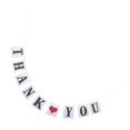 thumbnail image 2 of Thank You Letters Love Pattern Bunting Banner Decorative Paper Banner Party Supplies Photograph Props for Wedding, 2 of 2