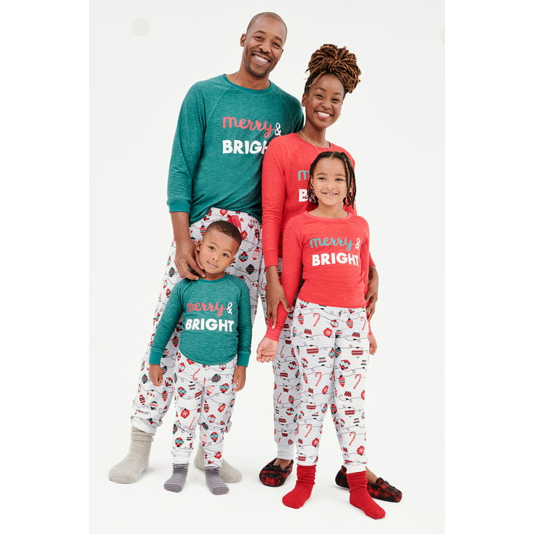 Derek Heart Matching Family Christmas Pajamas Girl's Merry