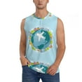 thumbnail image 3 of Uemuo Dreaming Travel Pattern Men's Sleeveless T-Shirt,Muscle Athletic Tank Top, Moisture-wicking Quick-dry Breathable Classic Tee Top for Gym Run Outdoor Sports-X-Large, 3 of 8