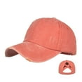 thumbnail image 2 of Weikingp Sun Hats for Women Fashion Women Men Breathable Beach Adjustable Baseball Cap Hip Hop Hat Sun Hat Sun Hat Fascinators Hats for Women Bucket Hats for Woman (Clearance) Orange Cotton, 2 of 4